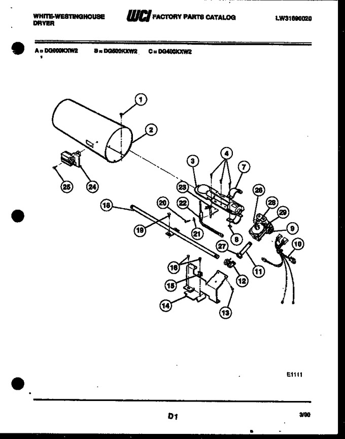 Diagram for DG600KXD2