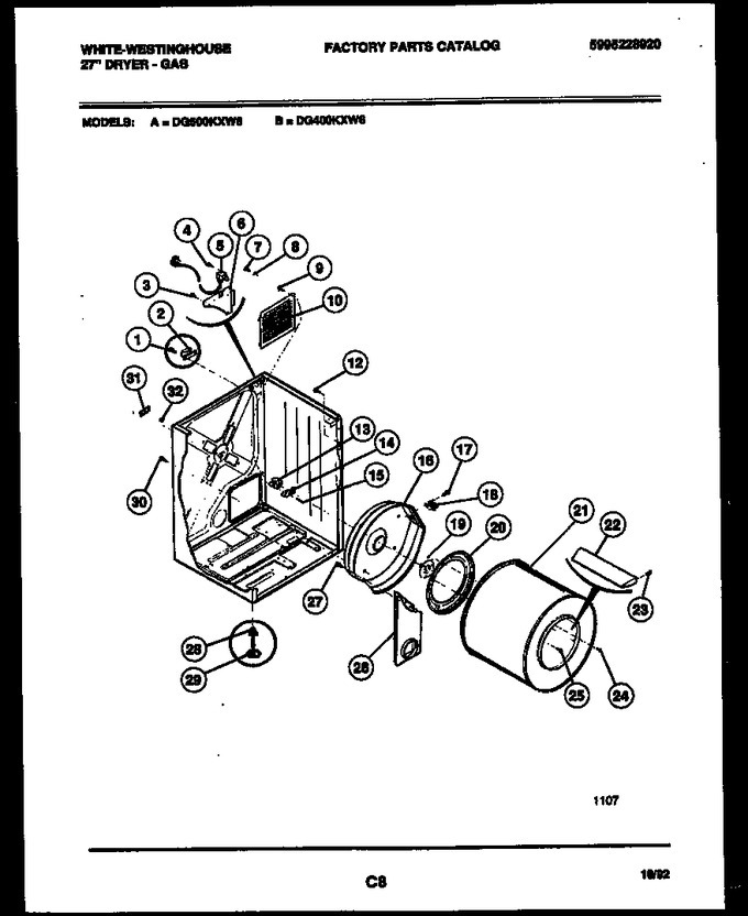 Diagram for DG400KXW6