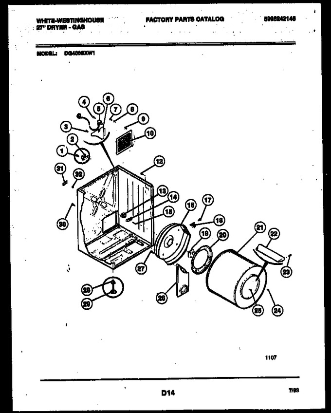 Diagram for DG400SXW1