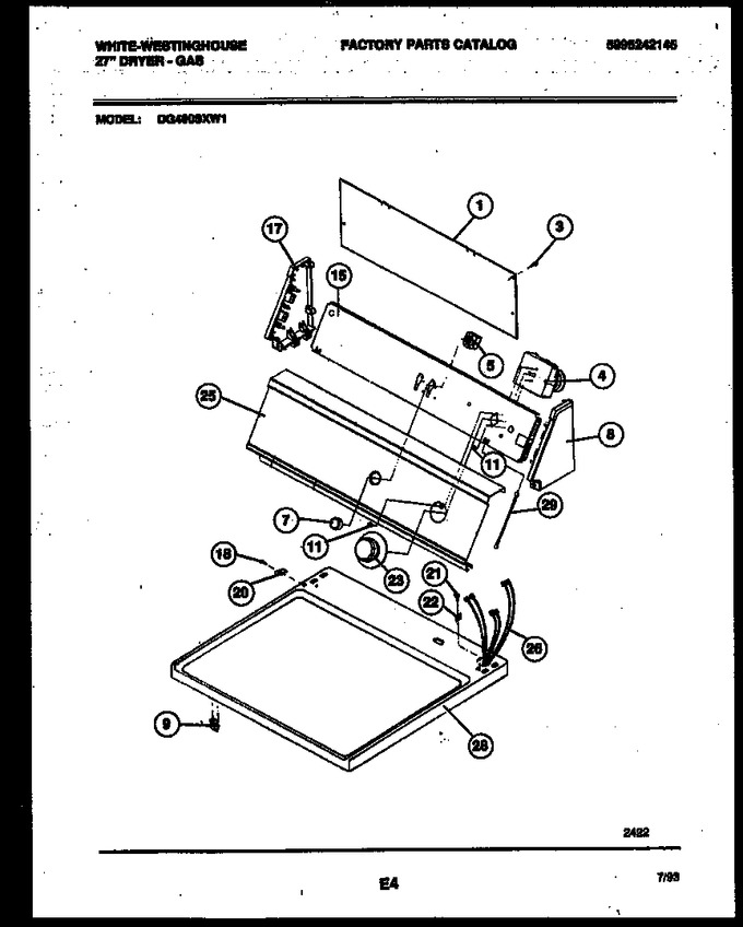 Diagram for DG400SXW1