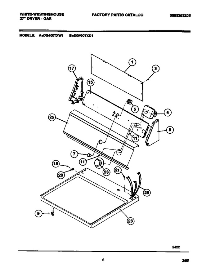 Diagram for DG400TXD1