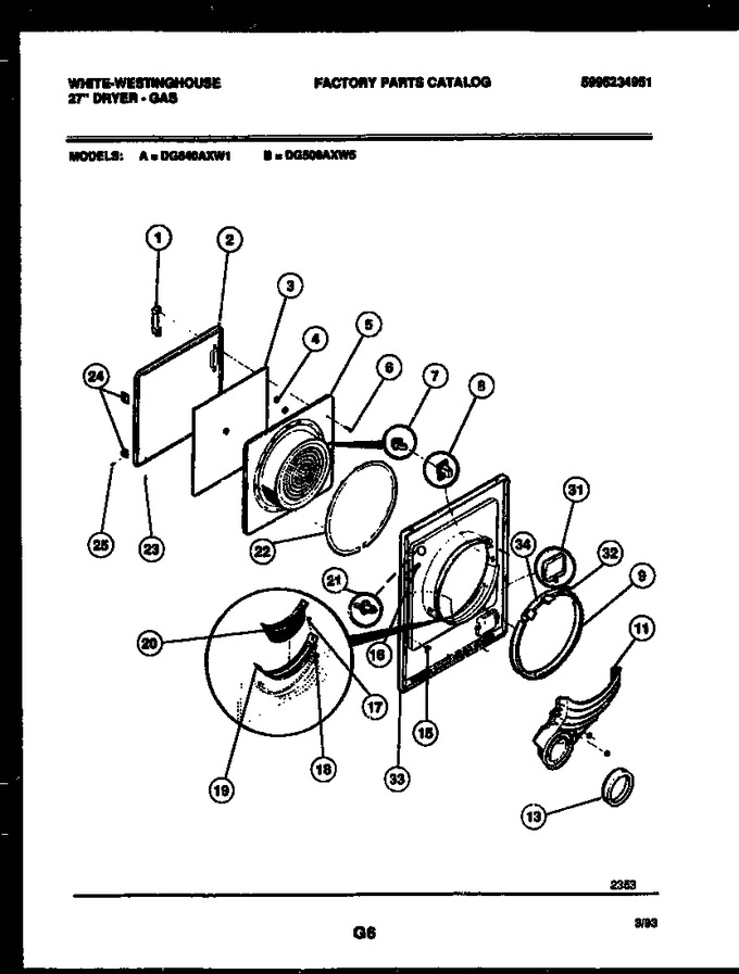 Diagram for DG640AXW1