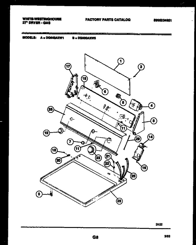 Diagram for DG640AXW1