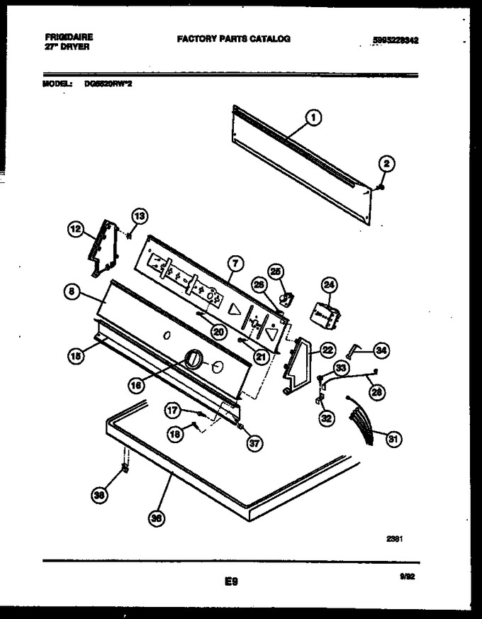 Diagram for DG5520RW2