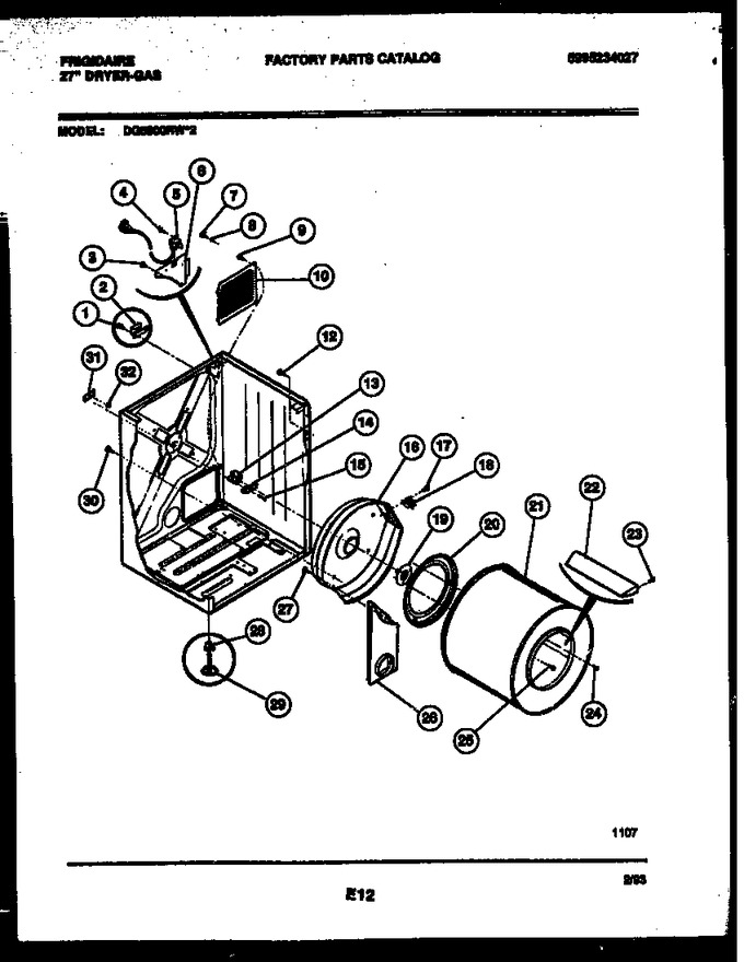 Diagram for DG5800RW2