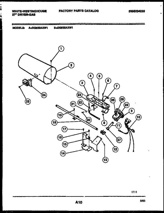 Diagram for DG800AXW1