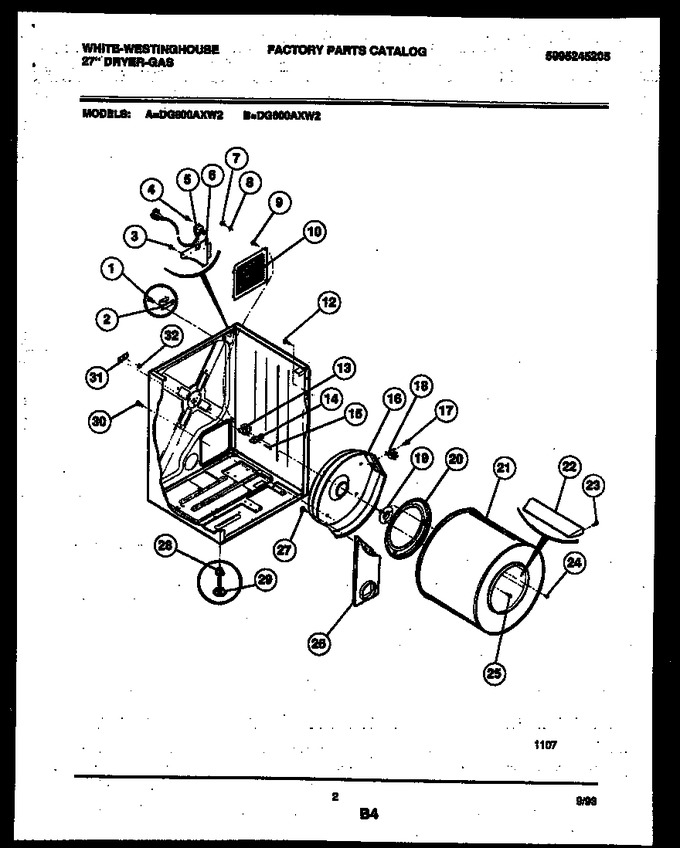 Diagram for DG600AXD2