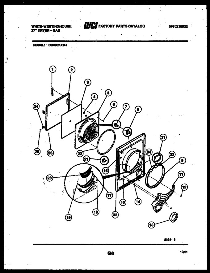 Diagram for DG600KXW4