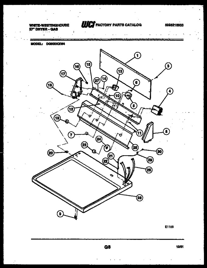 Diagram for DG600KXW4