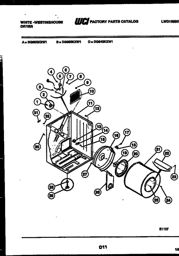 Diagram for DG800KXD1