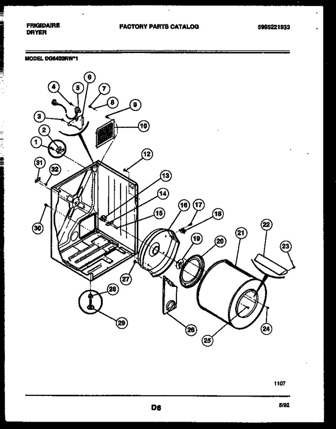 Diagram for DG6420RW1