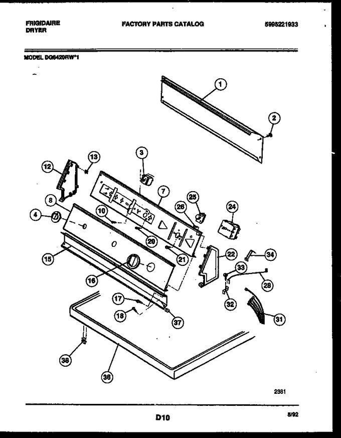 Diagram for DG6420RW1