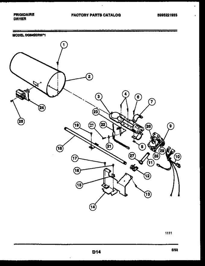 Diagram for DG6420RW1