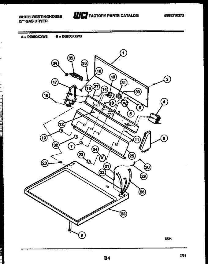 Diagram for DG800KXD3