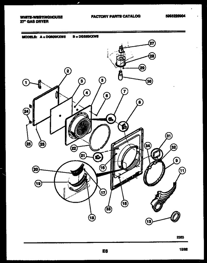Diagram for DG800KXW5