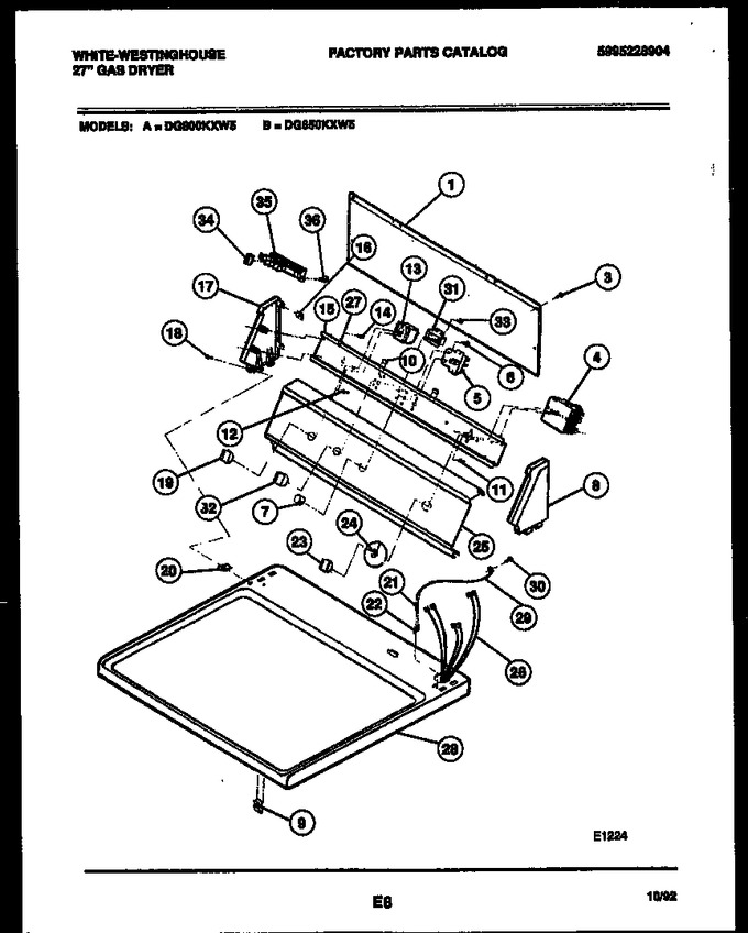 Diagram for DG650KXD5