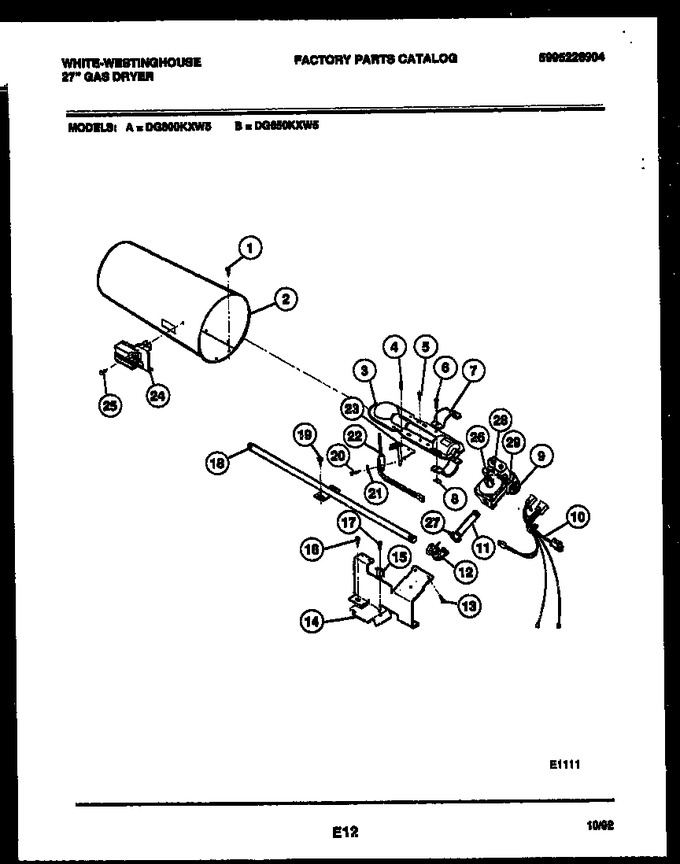 Diagram for DG650KXD5