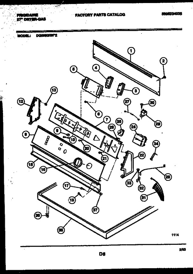 Diagram for DG6900RW2