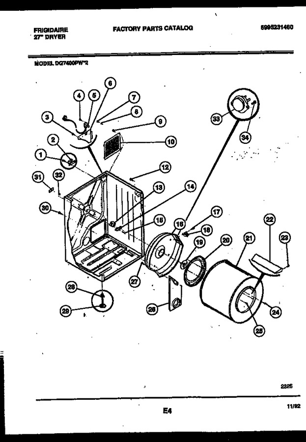 Diagram for DG7400PW2