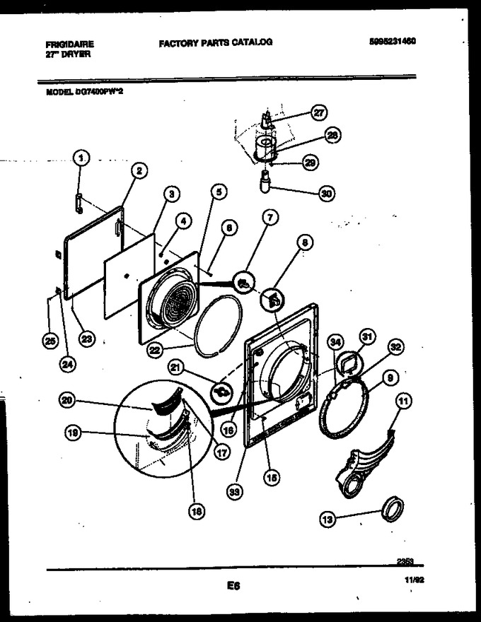 Diagram for DG7400PW2