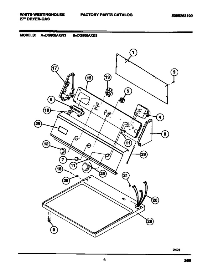 Diagram for DG800AXW3
