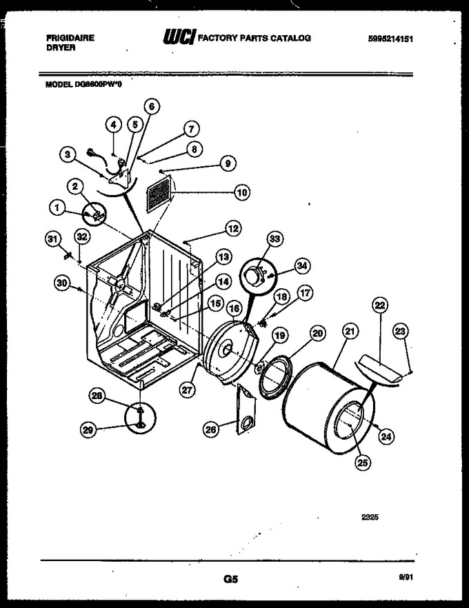 Diagram for DG8600PW0