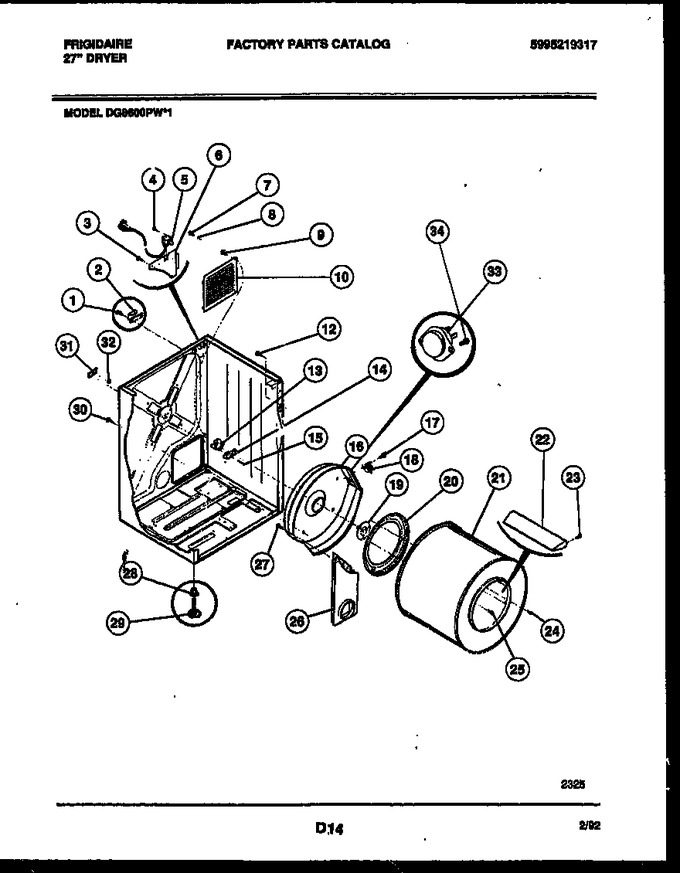 Diagram for DG8600PW1