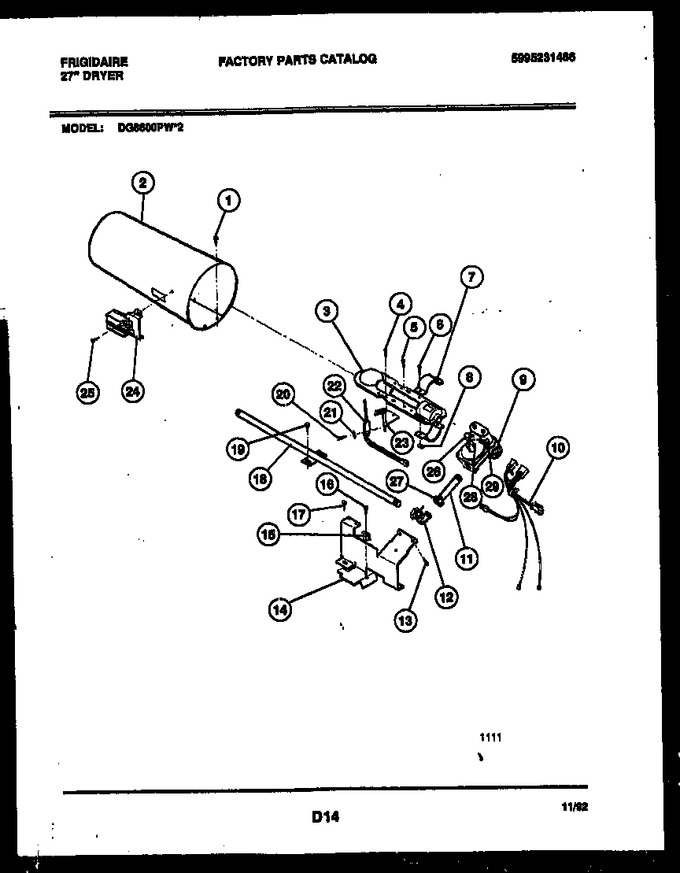 Diagram for DG8600PW2