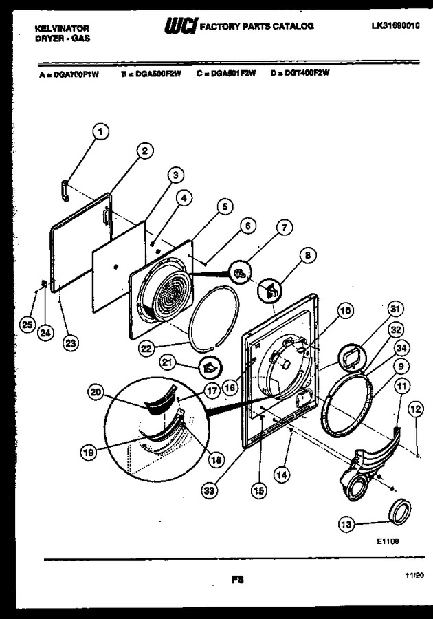 Diagram for DGA501F2D