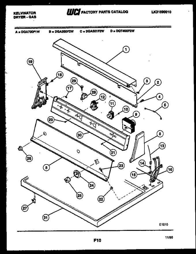 Diagram for DGA500F2D