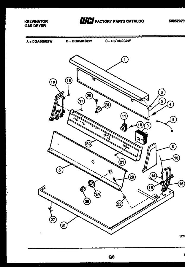 Diagram for DGA500G2T