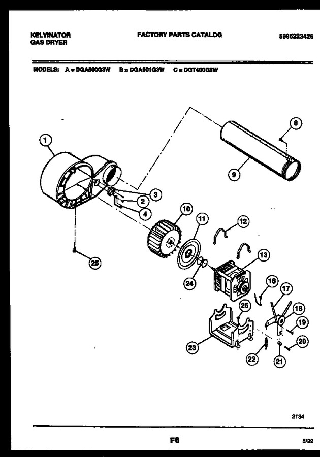 Diagram for DGA501G3W