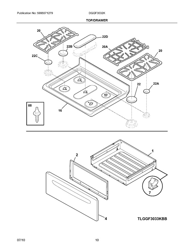 Diagram for DGGF3032KBG