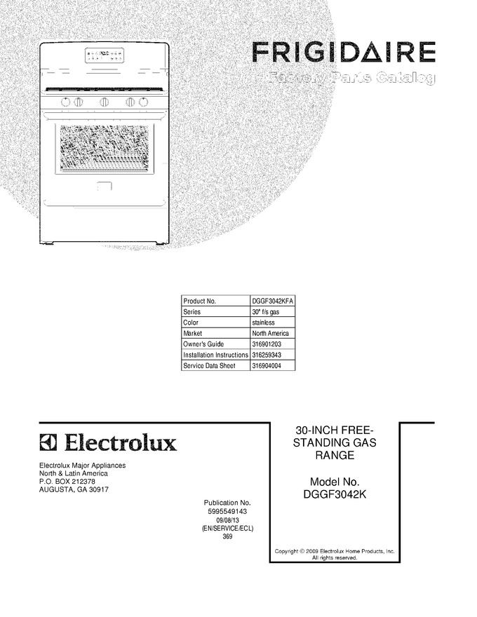 Diagram for DGGF3042KFA