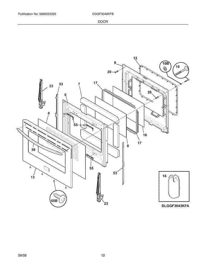 Diagram for DGGF3042KFB