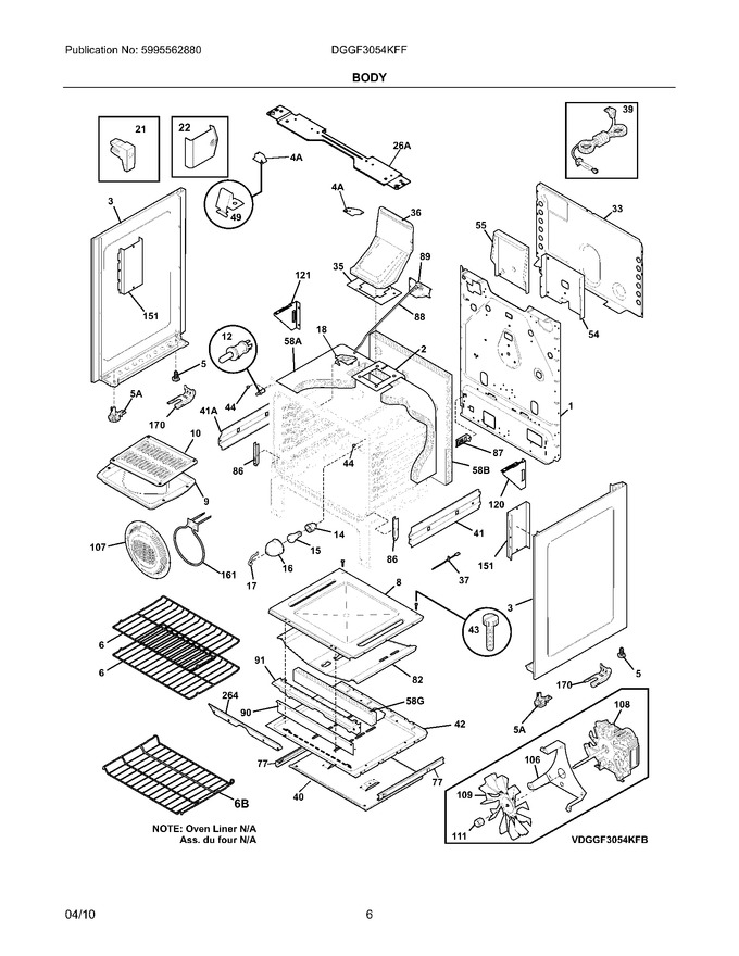 Diagram for DGGF3054KFF