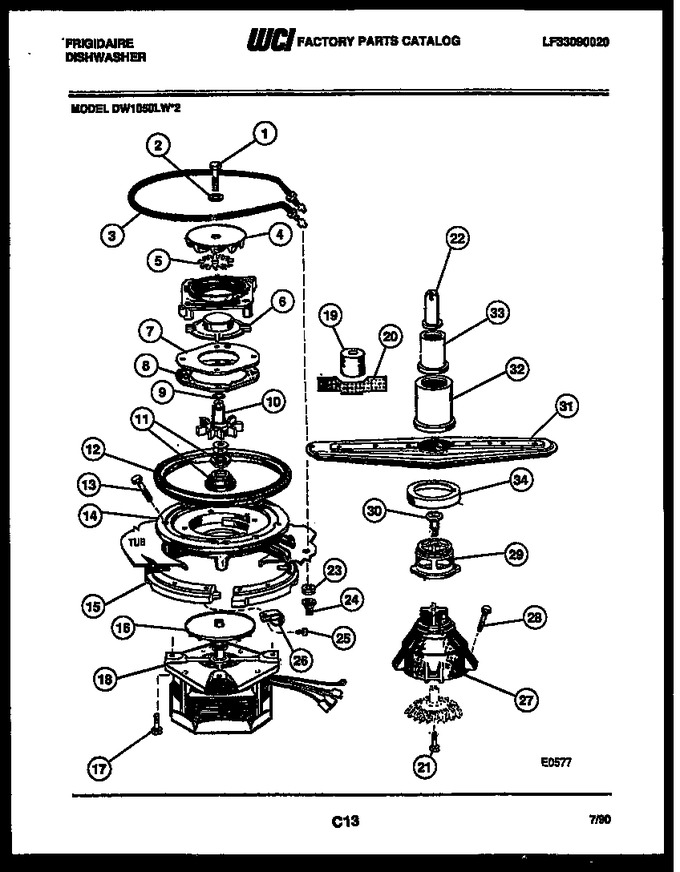 Diagram for DW1050LH2
