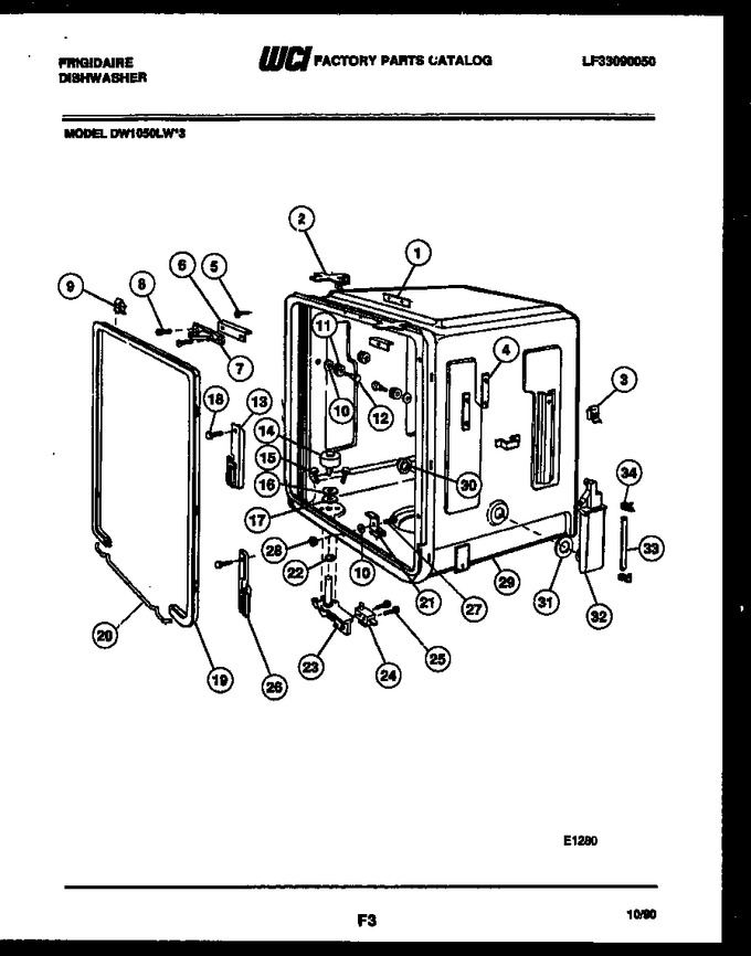 Diagram for DW1050LW3