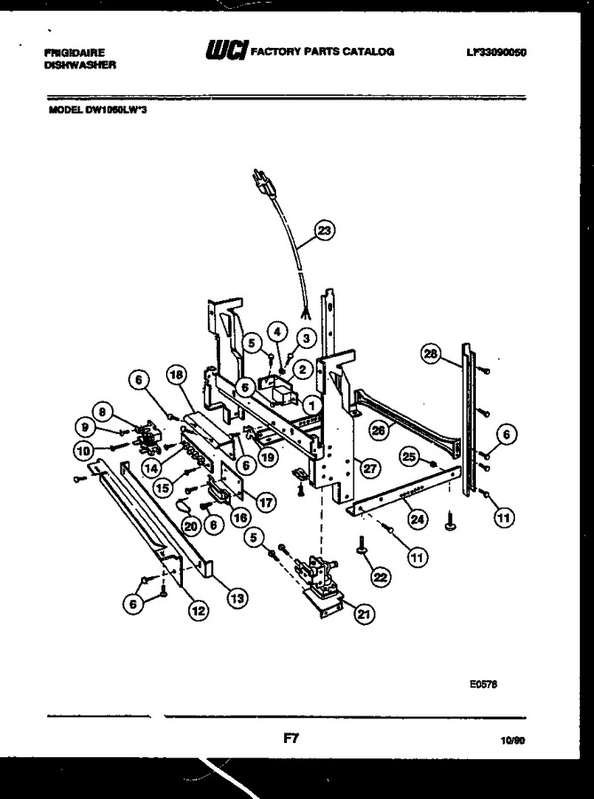 Diagram for DW1050LW3