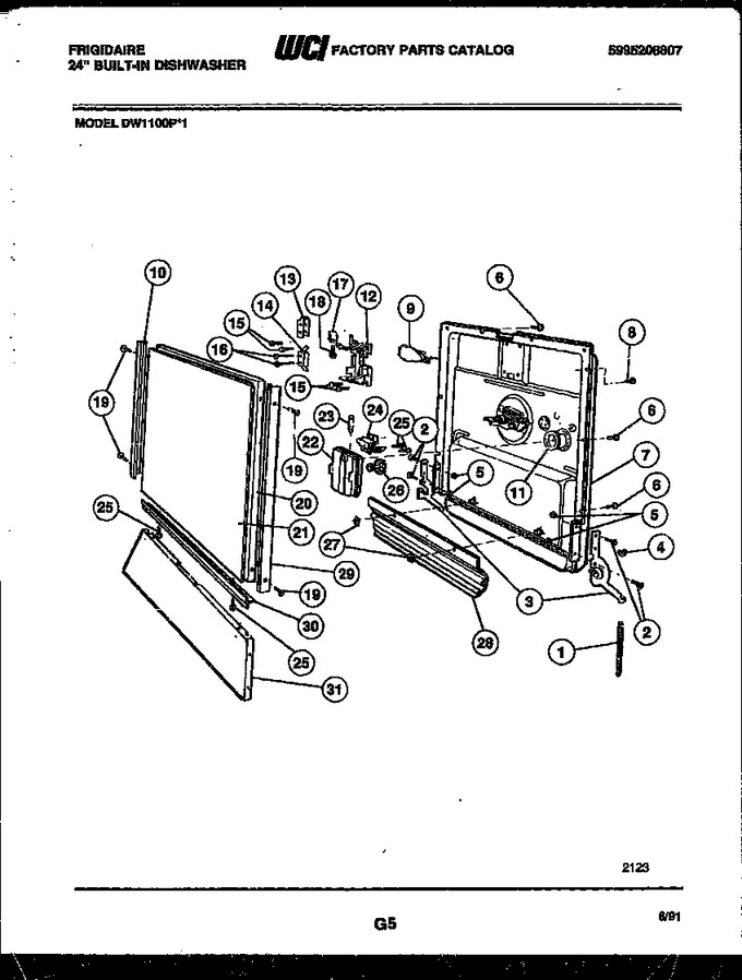 Diagram for DW1100PW1