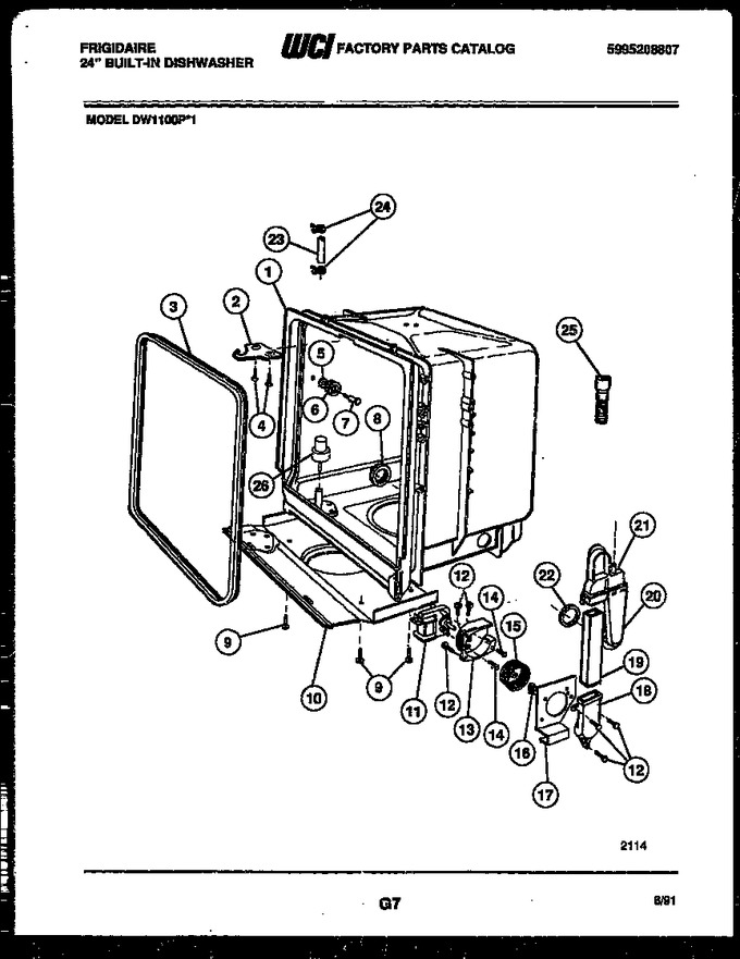 Diagram for DW1100PW1