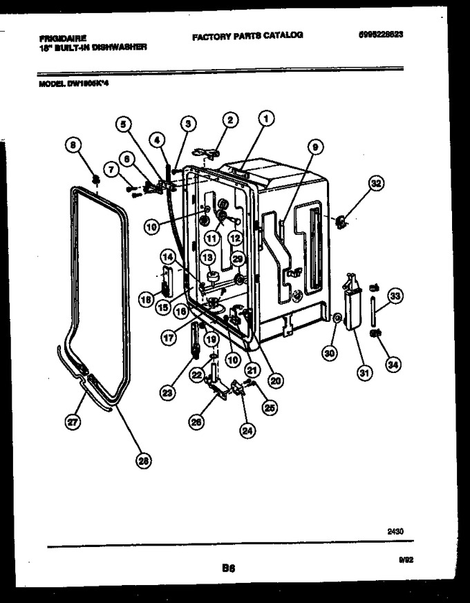 Diagram for DW1805KW4