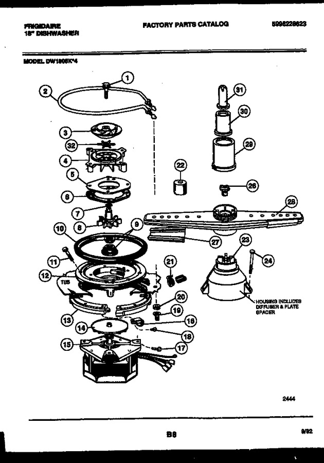 Diagram for DW1805KW4