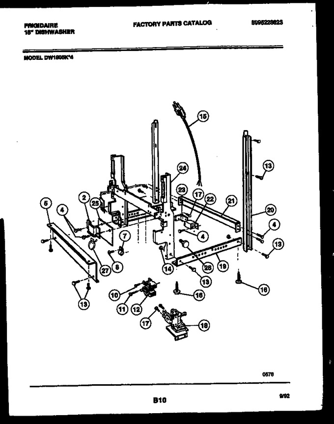Diagram for DW1805KW4