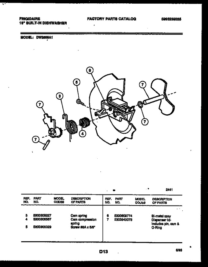 Diagram for DW2508A1