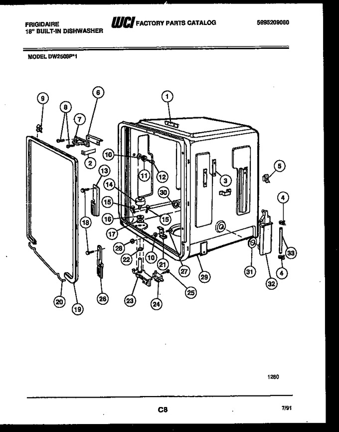 Diagram for DW2508PW1