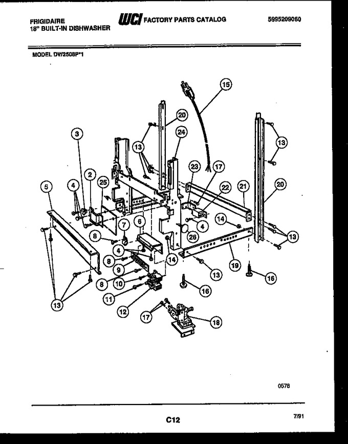 Diagram for DW2508PW1