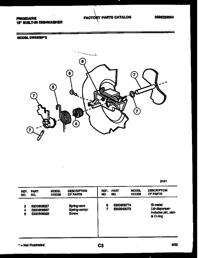 Diagram for DW2508PW2