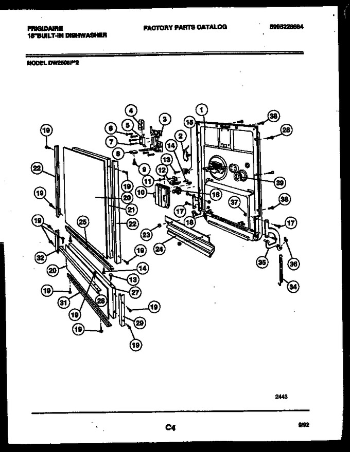 Diagram for DW2508PW2