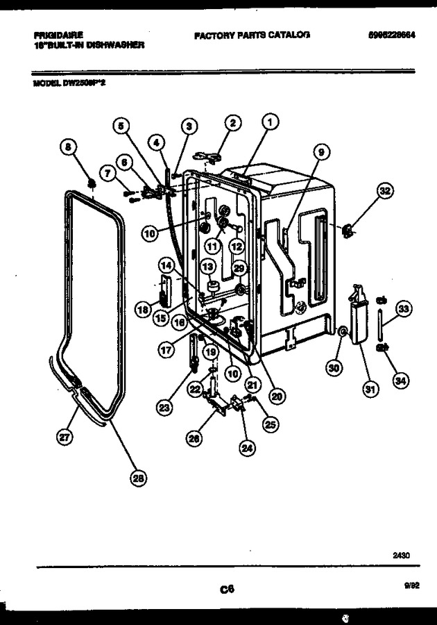 Diagram for DW2508PW2